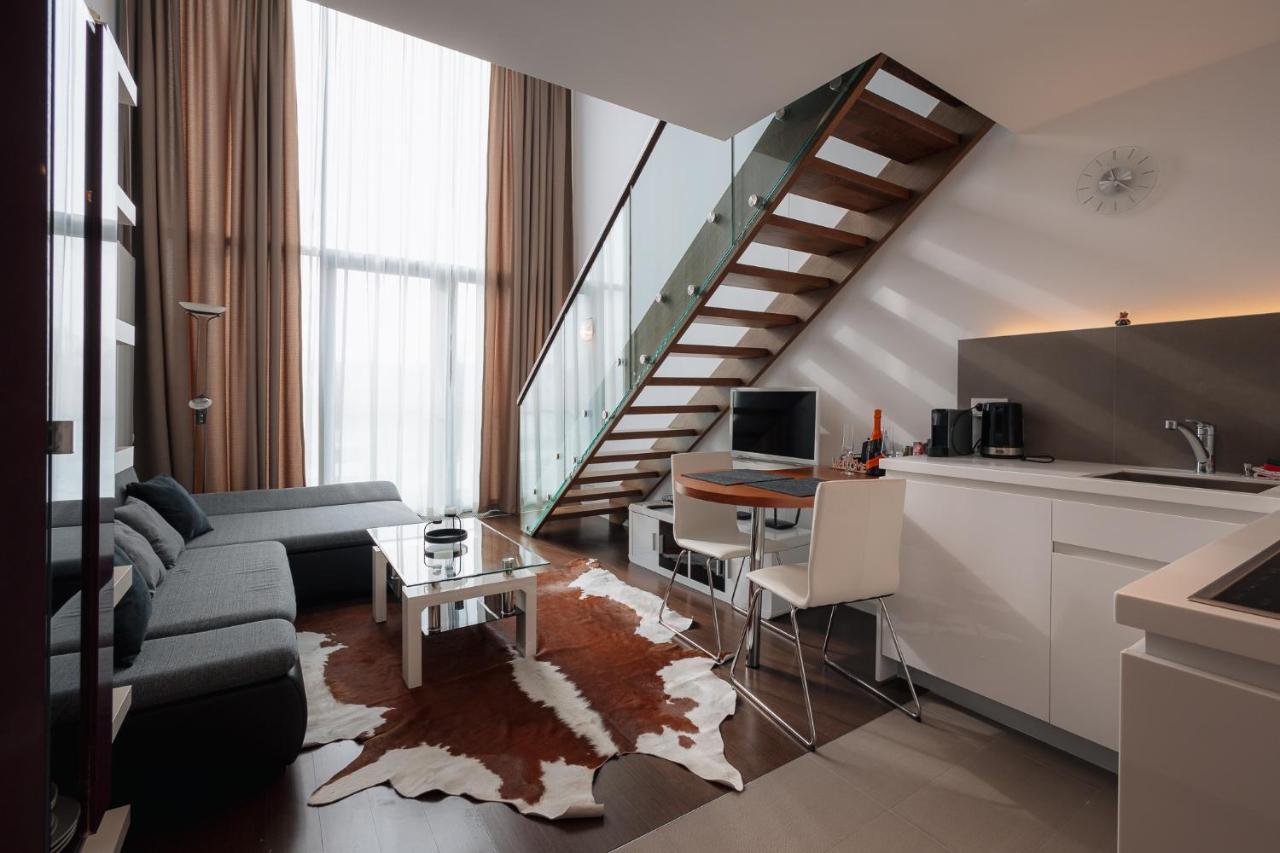 Skau Eurovea Duplex Apartment Danube Exclusive View Free Parking Bratislava Luaran gambar